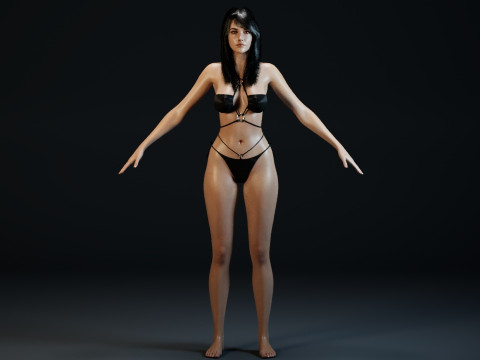 Sasha Holland Shirogane Modèle 3D
