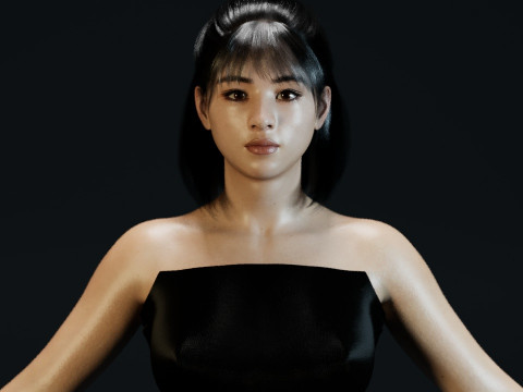 Suzu Hirose Model 3D