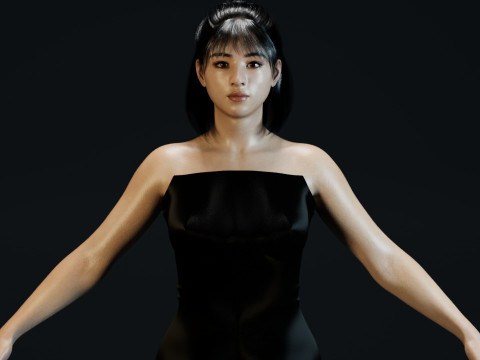 Suzu Hirose Model 3D