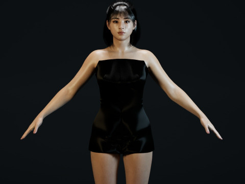 Suzu Hirose Model 3D