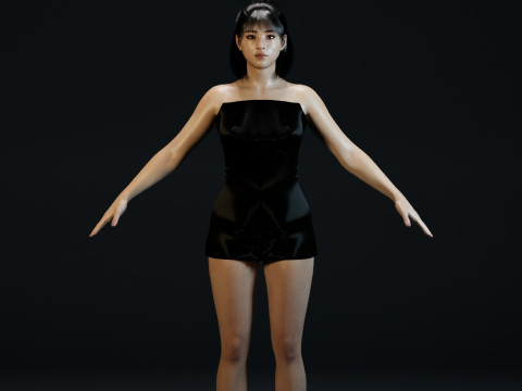 Suzu Hirose Model 3D