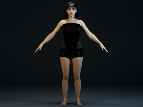 Suzu Hirose Model 3D
