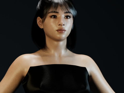 Suzu Hirose Model 3D
