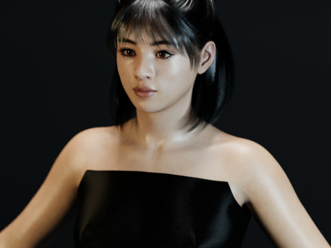 Suzu Hirose Model 3D