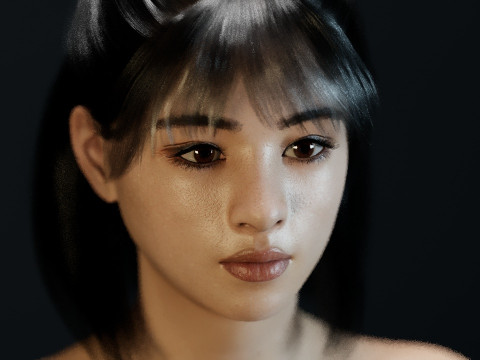 Suzu Hirose Model 3D