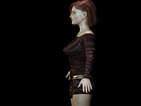 Gillian Anderson V2 3D Model