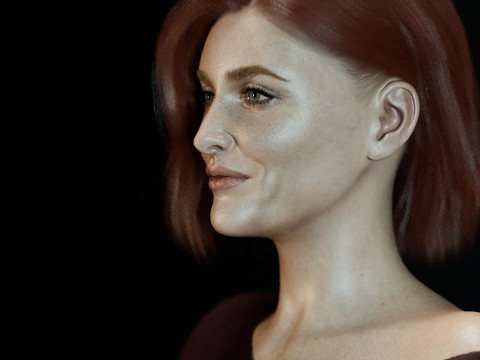 Gillian Anderson V2 3D Model