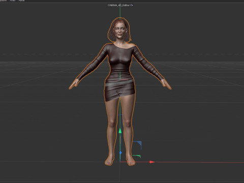 Gillian Anderson V2 3D Model