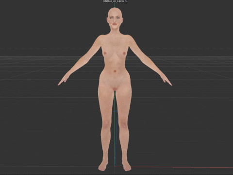Gillian Anderson V2 3D Model