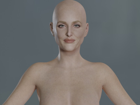 Gillian Anderson V2 3D Model