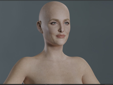 Gillian Anderson V2 3D Model