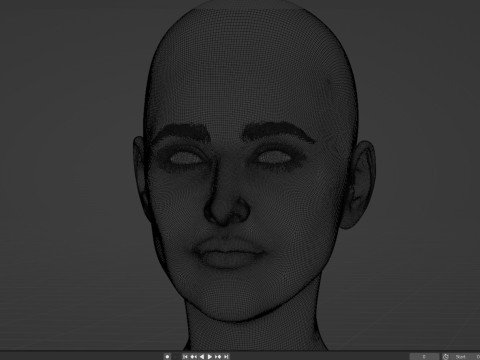 Gillian Anderson V2 3D Model