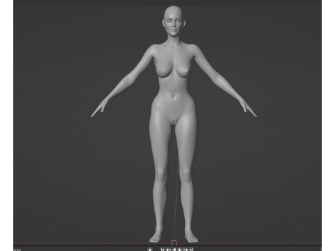Gillian Anderson V2 3D Model