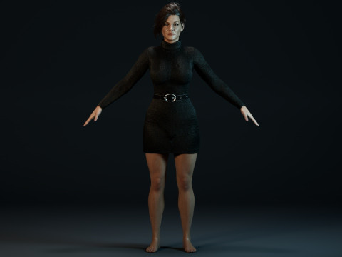 Evangeline lilly Modèle 3D