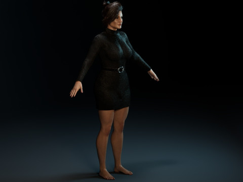 Evangeline lilly Modèle 3D