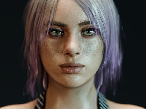 Billie Eilish V2 3D Модель
