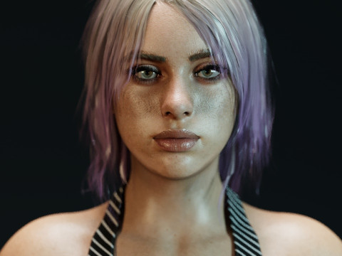 Billie Eilish V2 3D Model