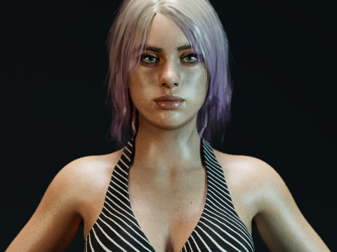 Billie Eilish V2 3D Model
