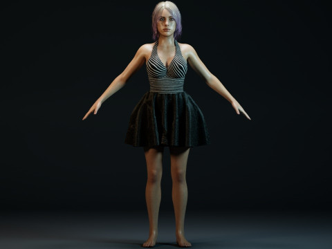 Billie Eilish V2 3D Model