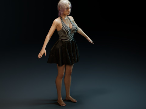 Billie Eilish V2 3D Model
