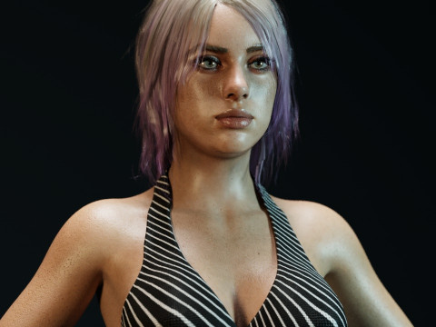 Billie Eilish V2 3D Model