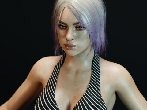 Billie Eilish V2 3D Model