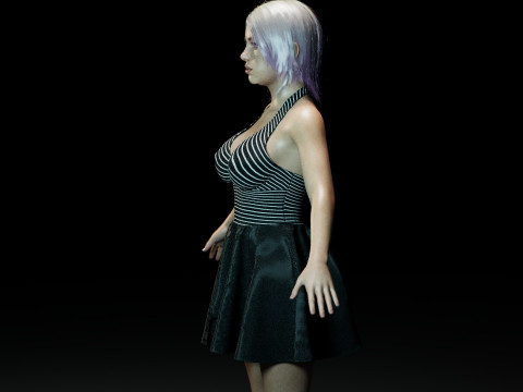 Billie Eilish V2 3D Model