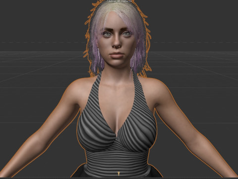 Billie Eilish V2 3D Model