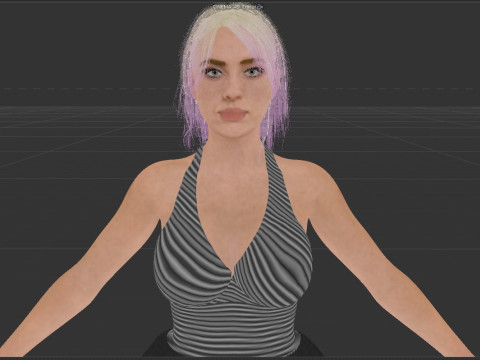 Billie Eilish V2 3D Model