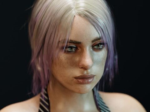 Billie Eilish V2 3D Model