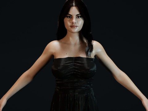 Selena Gomez 3Dモデル