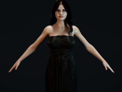 Selena Gomez 3Dモデル