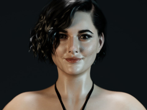 Mary Elizabeth Winstead V2 3D 모델