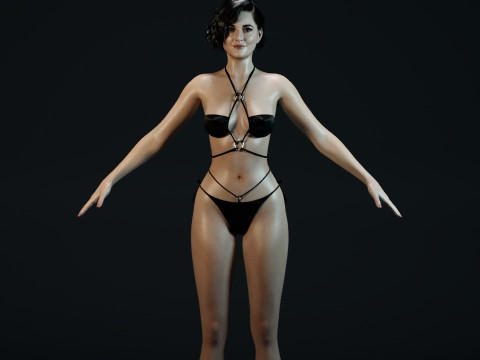 Mary Elizabeth Winstead V2 3D 모델