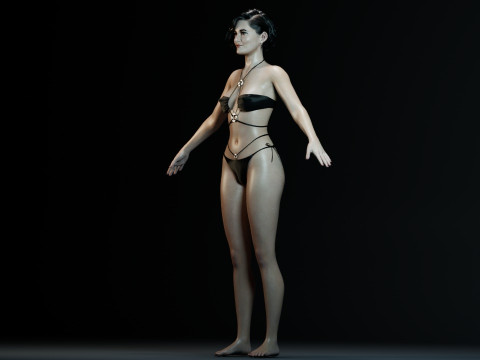 Mary Elizabeth Winstead V2 3D 모델