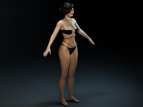 Mary Elizabeth Winstead V2 3D 모델