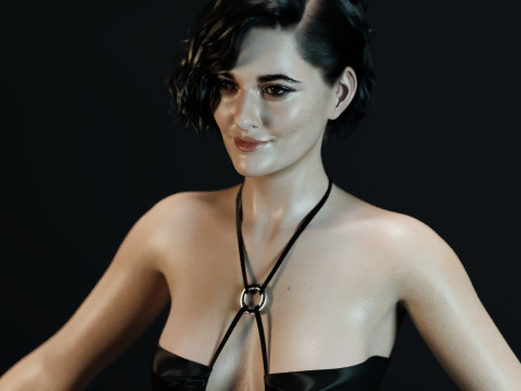 Mary Elizabeth Winstead V2 3D 모델