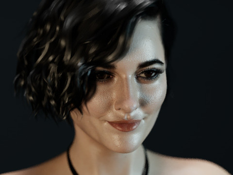 Mary Elizabeth Winstead V2 3D 모델