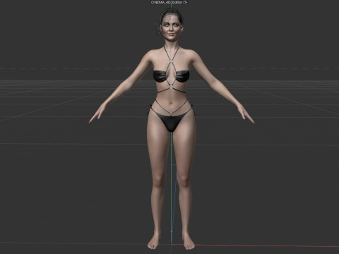 Mary Elizabeth Winstead V2 3D 모델