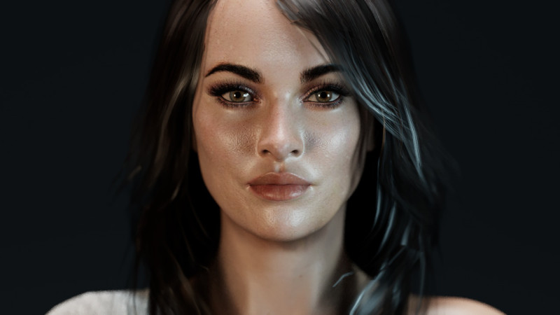 Megan Fox V2 3D 모델 .c4d .max .obj .3ds .fbx .stl .blend