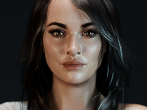 Megan Fox V2 3D Model