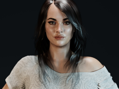 Megan Fox V2 3D 모델