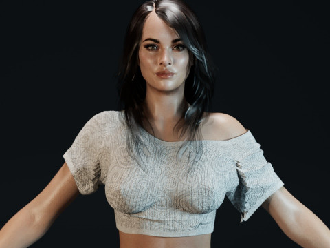 Megan Fox V2 3D 모델