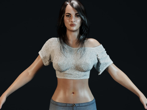 Megan Fox V2 3D 모델