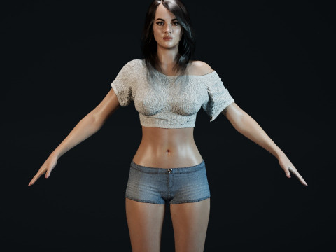 Megan Fox V2 3D 모델