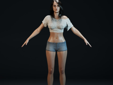Megan Fox V2 3D 모델