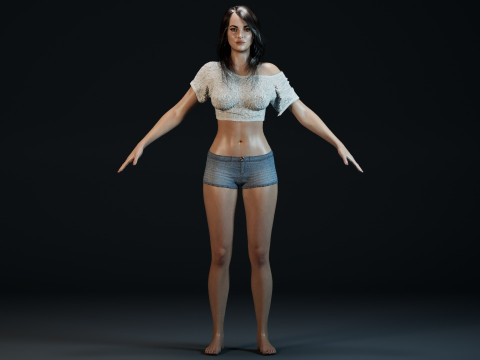 Megan Fox V2 3D 모델