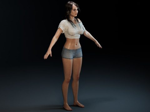 Megan Fox V2 3D 모델