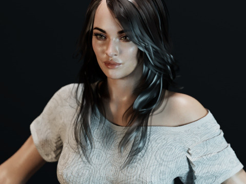 Megan Fox V2 3D 모델