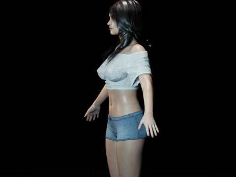 Megan Fox V2 3D 모델
